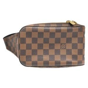 Louis Vuitton Geronimos Damier Red Coated Canvas Body Bag